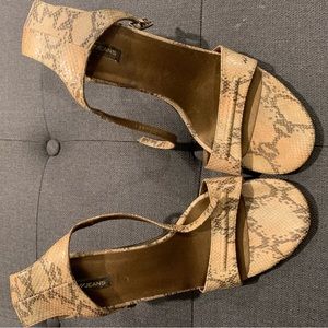 Dkny snakeskin. Heels
